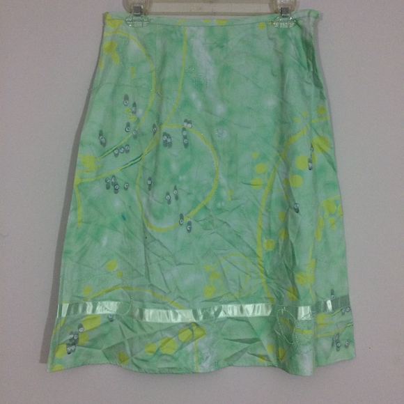 Susan Bristol Dresses & Skirts - Susan Bristol Womens Sz 6 Beaded Floral Midi Skirt